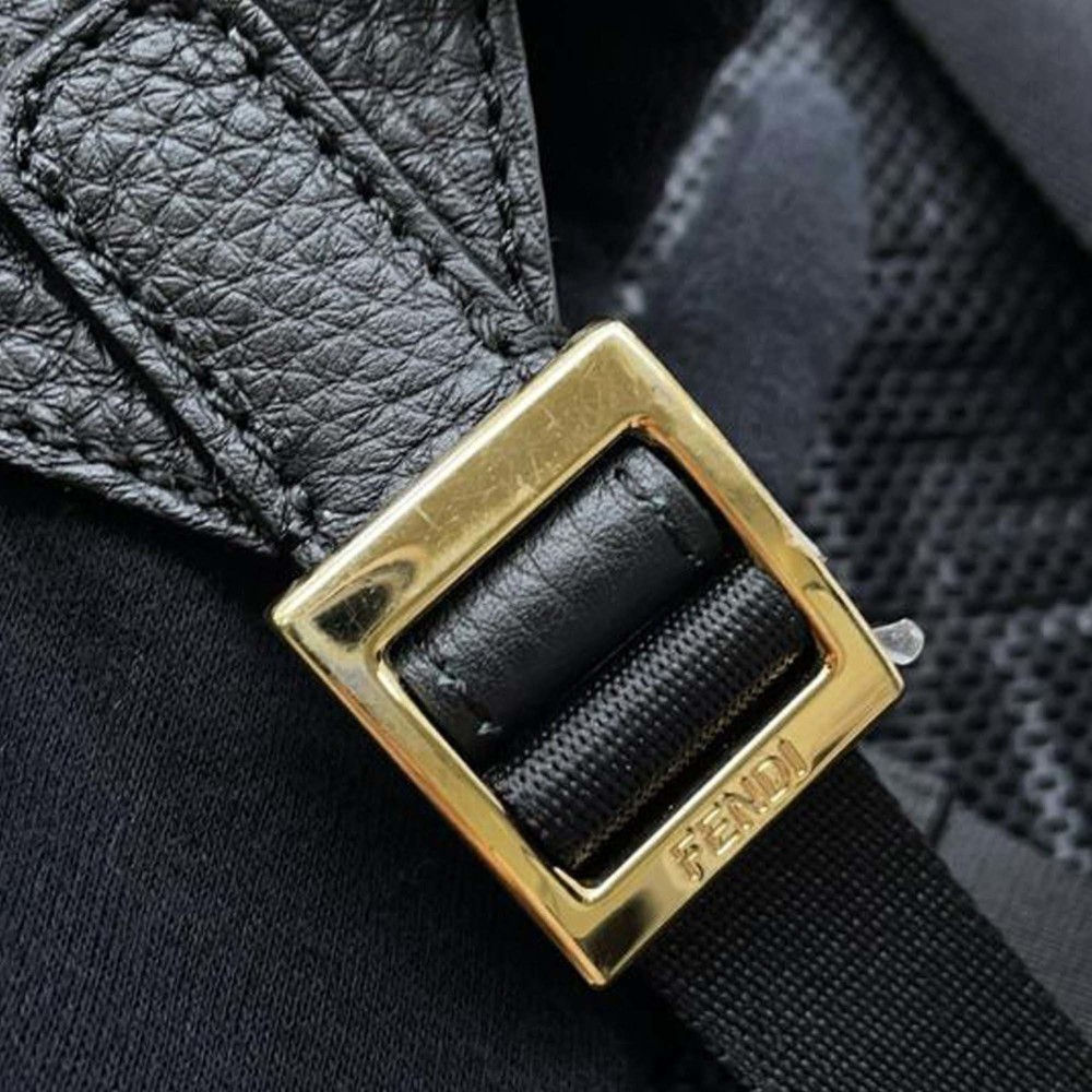 Pre-Loved Fendi Versace Fendace Zucca Nylon Backpack - Picture 6 of 9